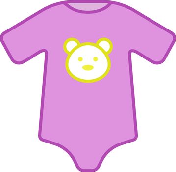Baby bodysuit color icon