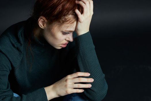 emotional woman depression disorder pain beating aggression