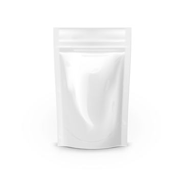 Blank Foil Food Or Drink Bag Packaging With Zip Lock