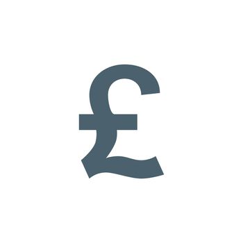 Pound related vector glyph icon.