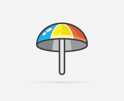 Vector Illustration of Umbrella can be used as Logo or Icon
