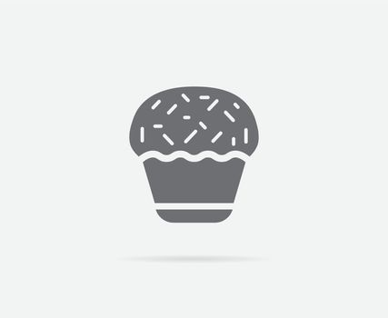Cake Cupcake Cream Vector Element or Icon, Illustration Ready for Print or Plotter Cut or Using as Logotype with High Quality
