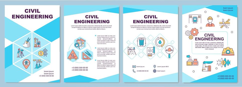 Civil engineering brochure template