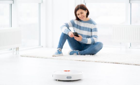 Remote control robot cleaner