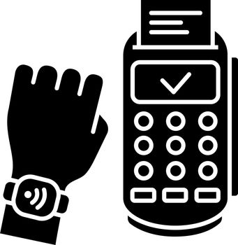 NFC smartwatch glyph icon