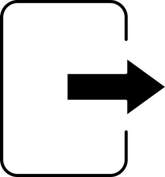 Exit button glyph icon