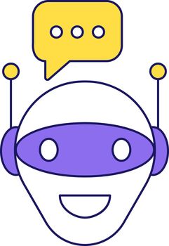 Chat bot color icon
