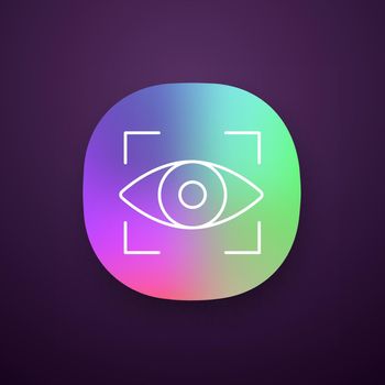 Retina scan app icon