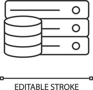 Database linear icon