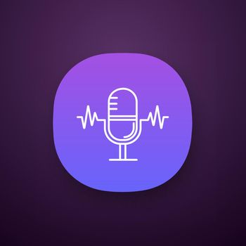 Speech recognition app icon