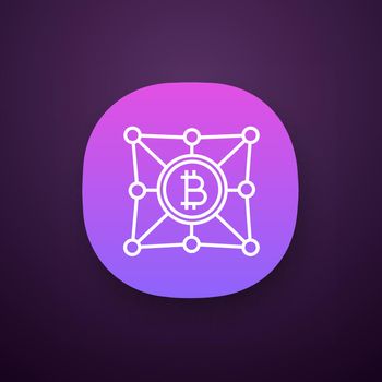 Blockchain network app icon