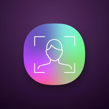 Facial recognition app icon