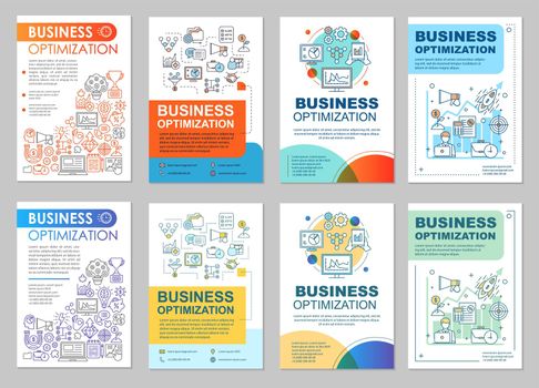 Business optimization brochure template layout