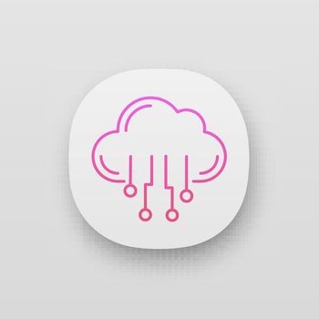 Cloud computing app icon