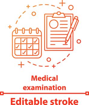 Medical examination concept icon