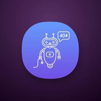 Not found error chatbot app icon
