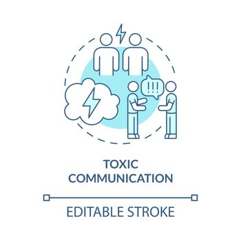 Hostile communication concept icon