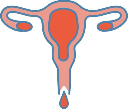 Menstruation color icon