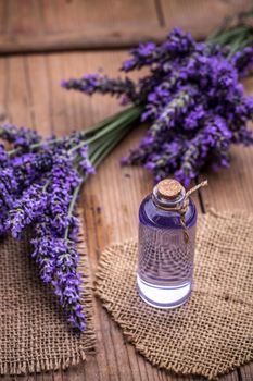 Aromatherapy oil and lavender, lavender spa concept