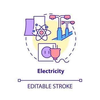 Electricity concept icon