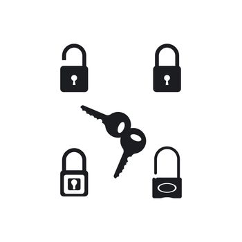 padlock icon template 