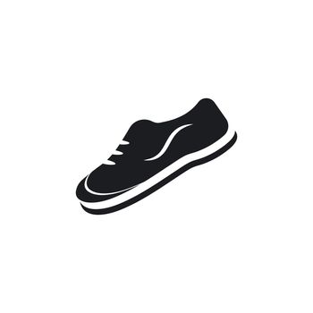 shoe man logo vector 