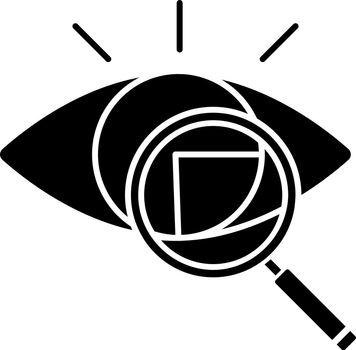 Retina scan glyph icon