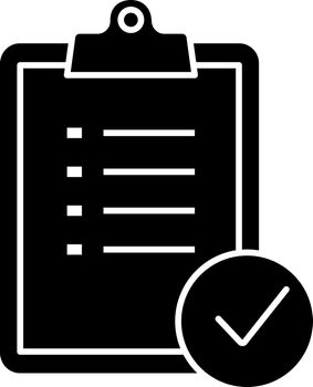 Task planning glyph icon