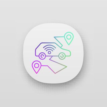 Self driving car app icon