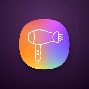 Hair dryer app icon
