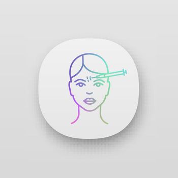 Forehead neurotoxin injection app icon