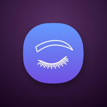 Rounded eyebrow shape app icon