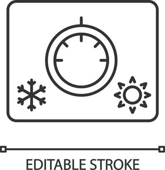 Climate control knob linear icon