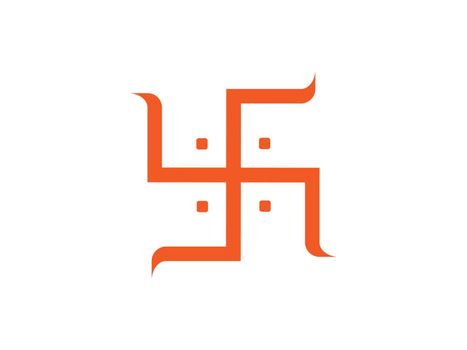 Buddha, swastika icon. Vector illustration, flat design.