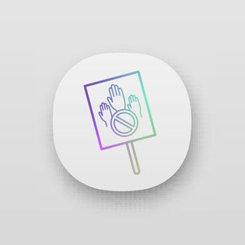 Protest banner app icon