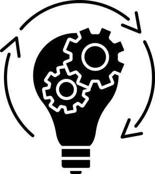 Idea generation glyph icon