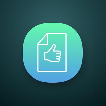 Approval document app icon