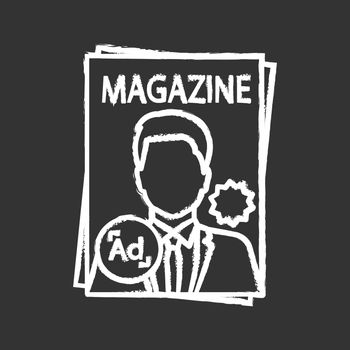 Magazine chalk icon