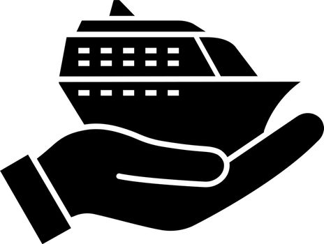 Cruise service glyph icon