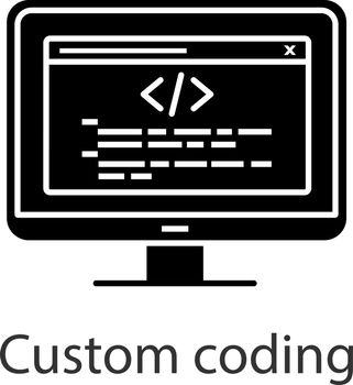 Custom coding glyph icon