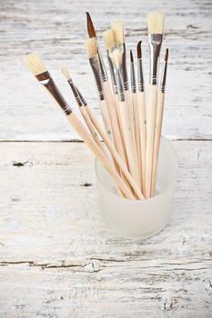 Group of paintbrushes