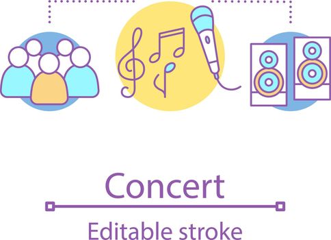 Concert concept icon