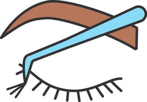 Cluster lash extension color icon