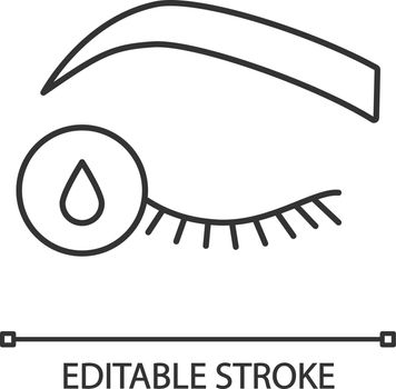 Primer for eyelash extension linear icon