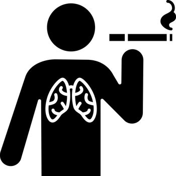 Smoking glyph icon