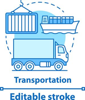 Transportation concept icon