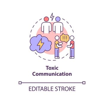 Toxic communication concept icon