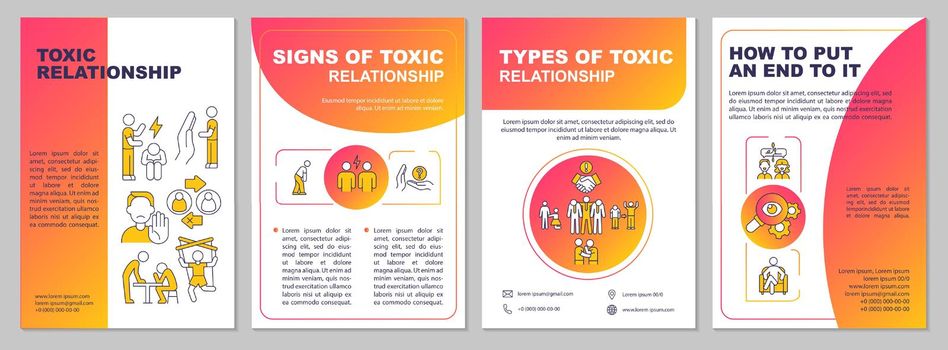Abusive relationships brochure template