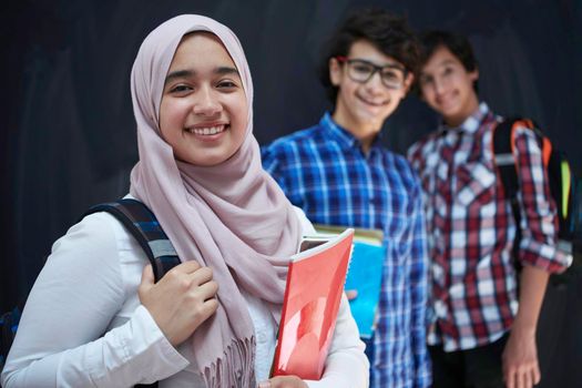 Arab teenagers group