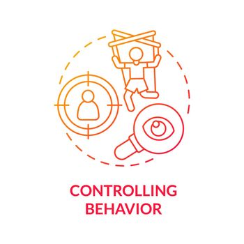 Manipulative behavior concept icon